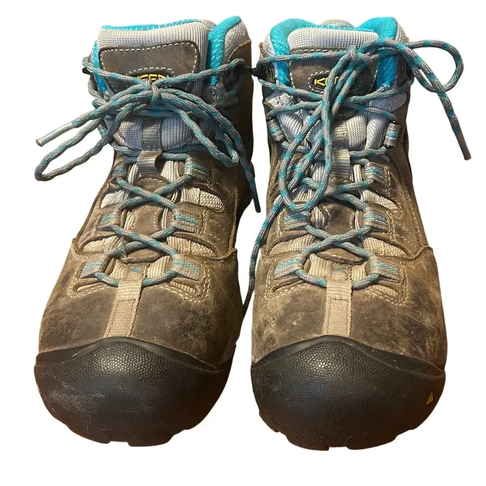 Keen Detroit Utility Mens Work Boots Size 10M Steel Toe Leather Shoes Brown